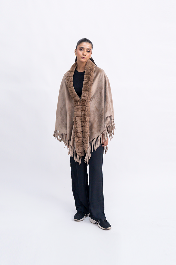 Ladies Fur Cape Shawl