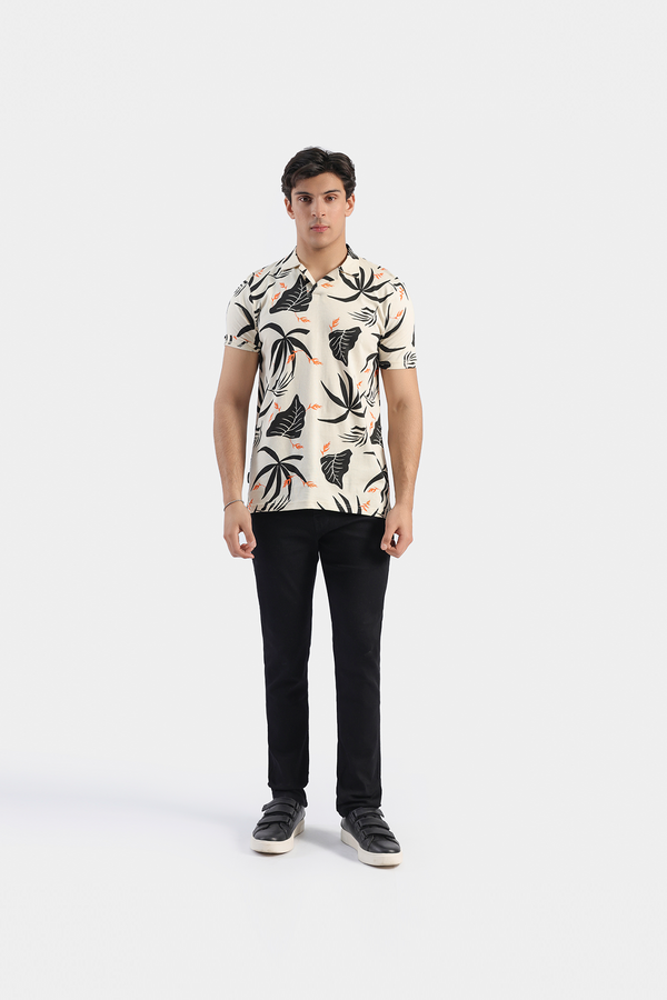 All-Over Printed Polo