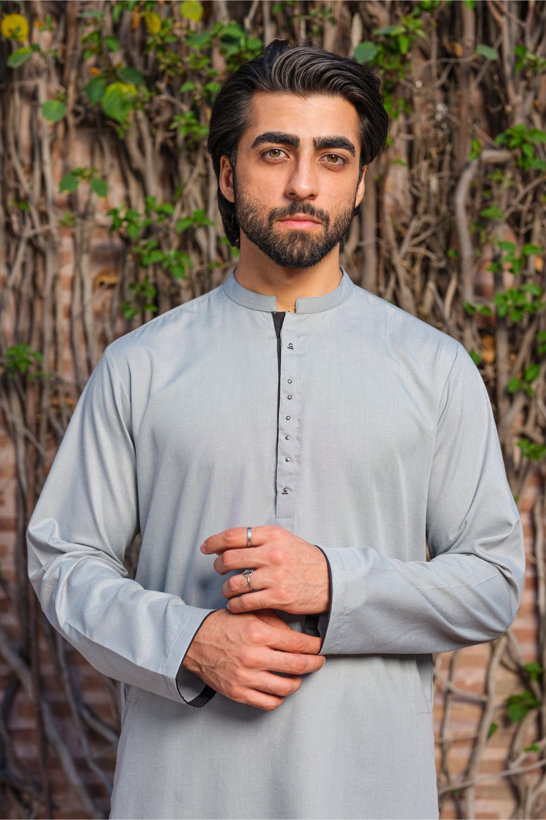 Gray kurta design sale