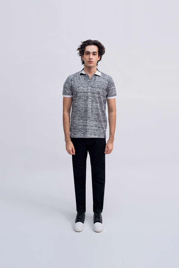 TEXTURED BOX FIT POLO