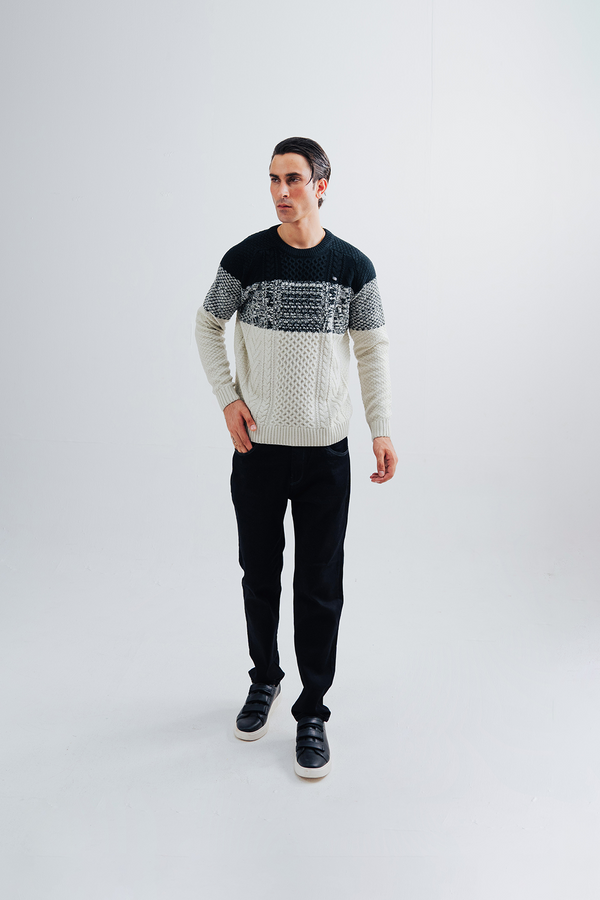 Men Double Shade Sweater