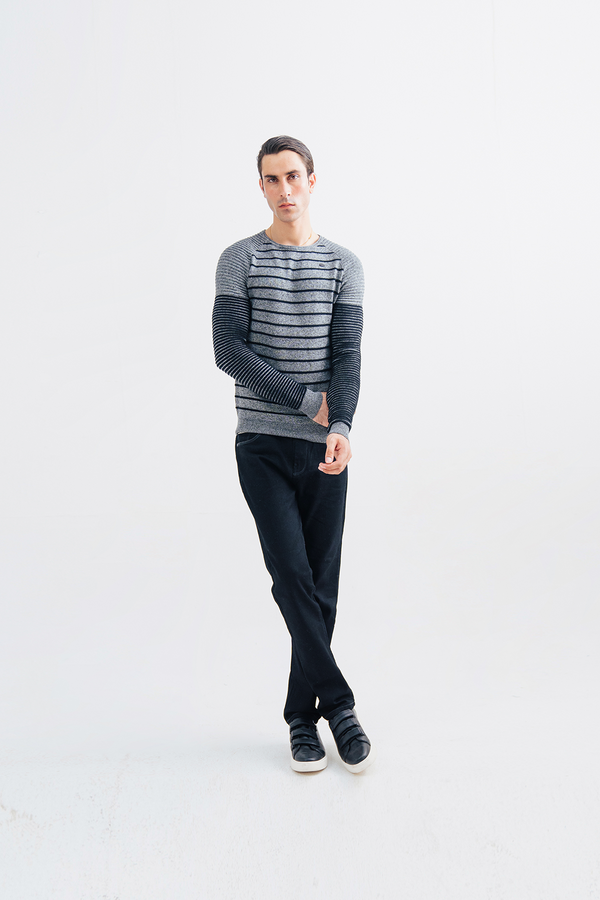 Men Striped Sweater