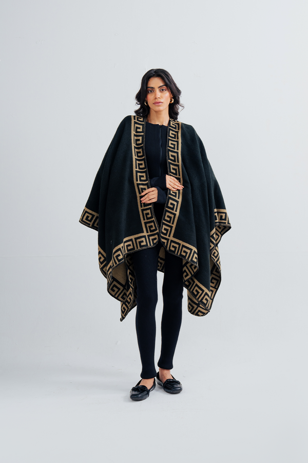 Ladies Printed Cape Shawl