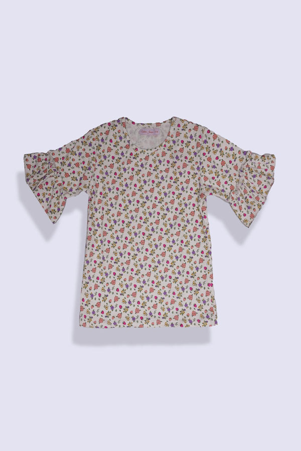 Girl Floral Graphic Top