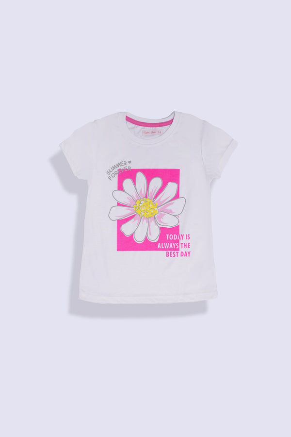 Girl Floral Graphic Polo