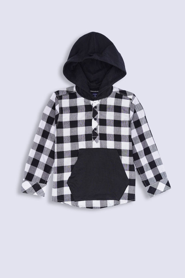 Boy Hoodie Style Casual Shirt