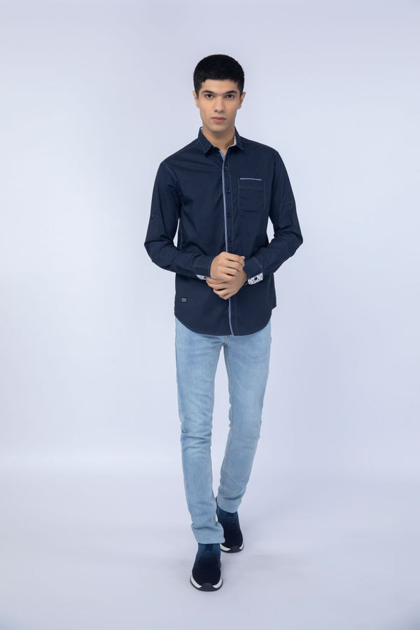 Navy Casual Shirt