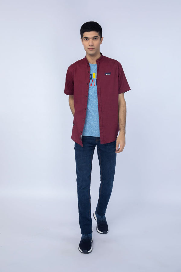 Maroon Casual Shirt