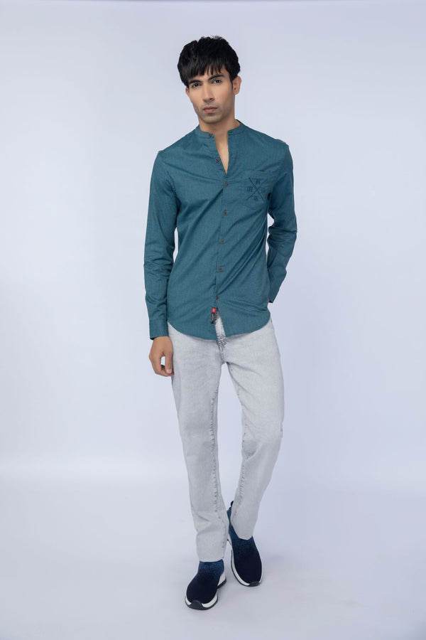 Teal Casual Shirts